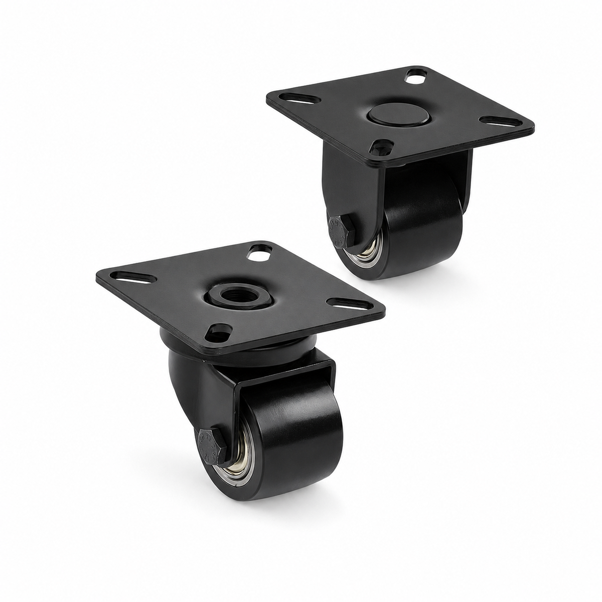 Mini roulettes noires robustes de 35 mm