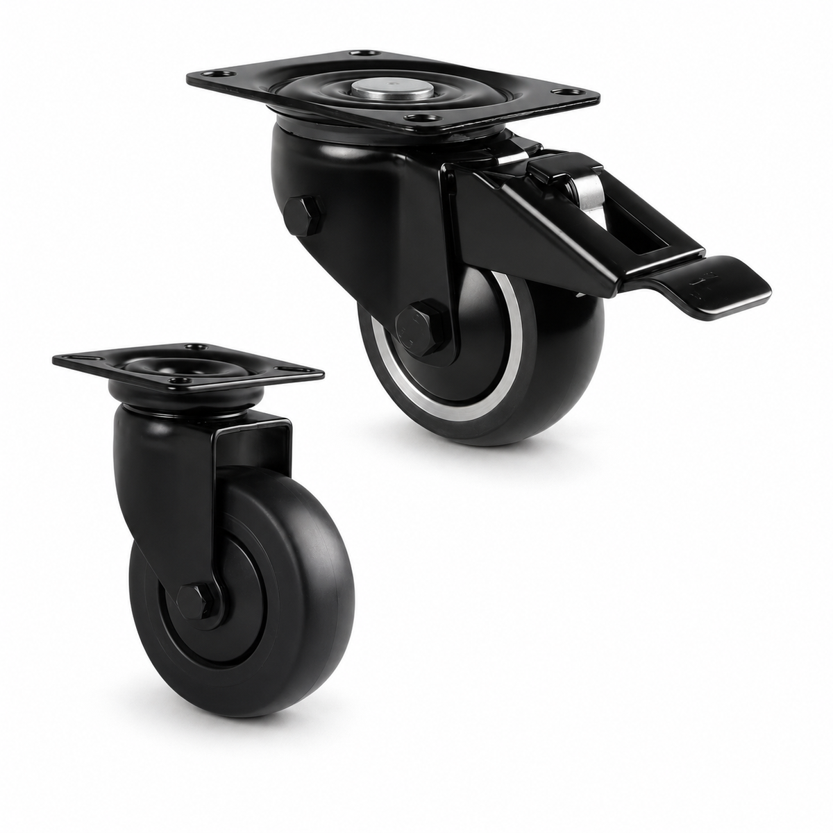 roues et roulettes noires