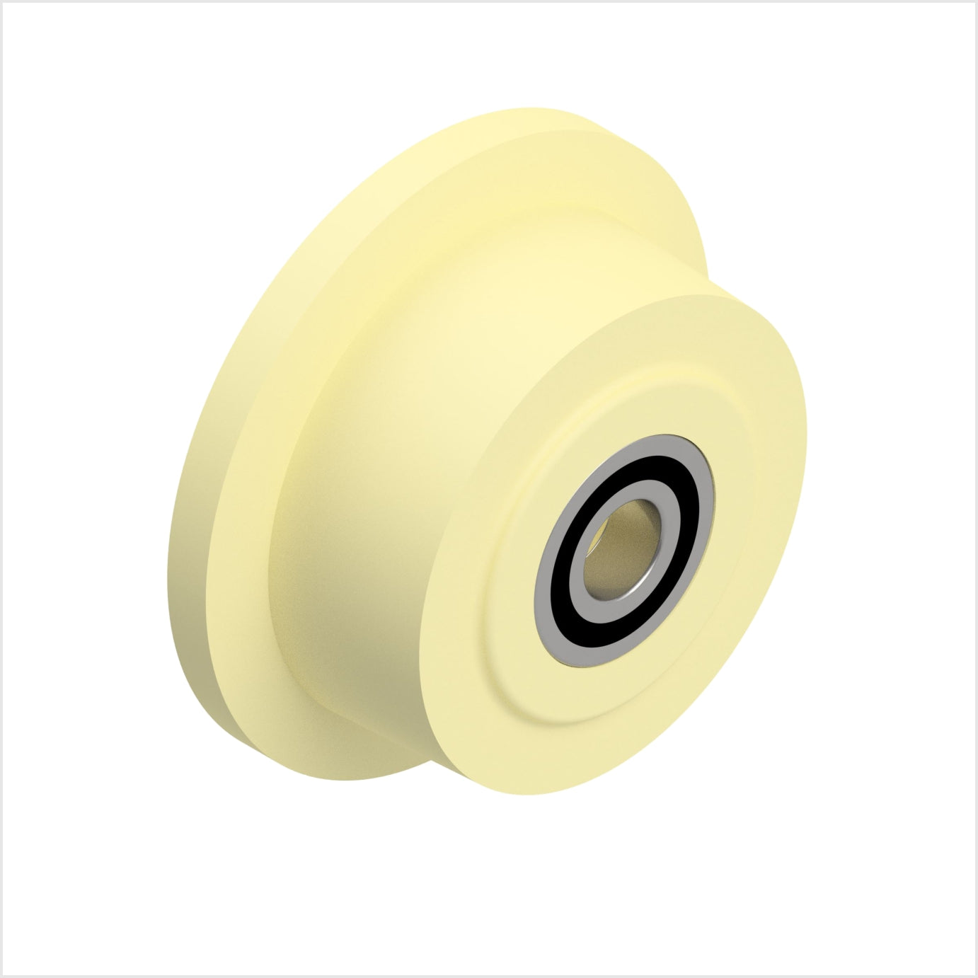 Roue à rebord de 200 x 80 mm en polyamide