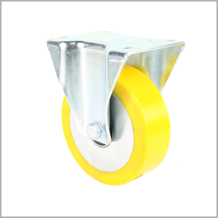 Roulette pivotante de 200 mm avec roue en PU, plate, à roulement à billes - B-L/690KFL/200/50