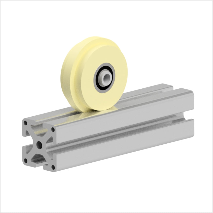 Einspurrad 65×30 mm Polyamid Nabennut 30-mm-Aluminiumprofil 80 kg