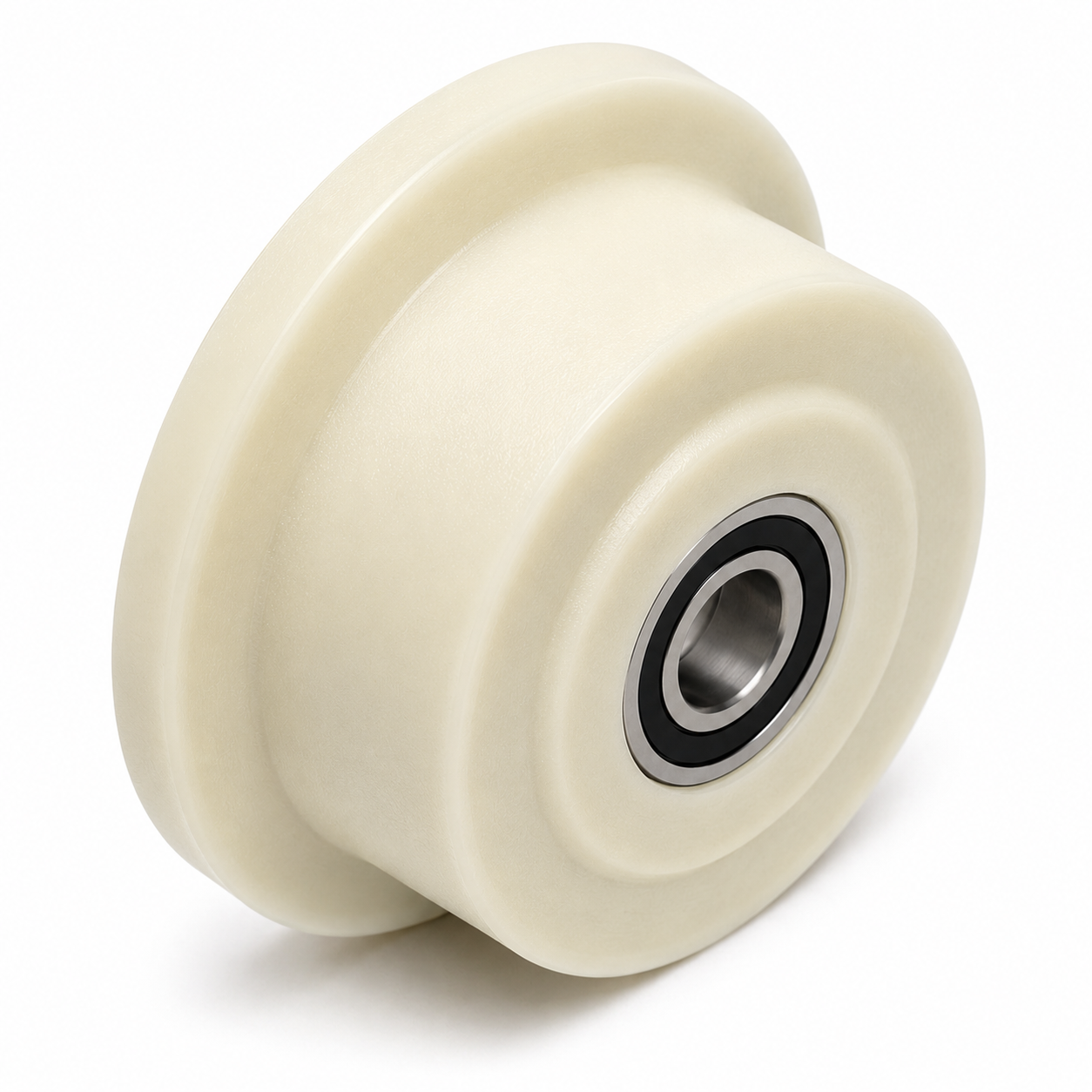 Roue à rebord de 100 x 55 mm en polyamide
